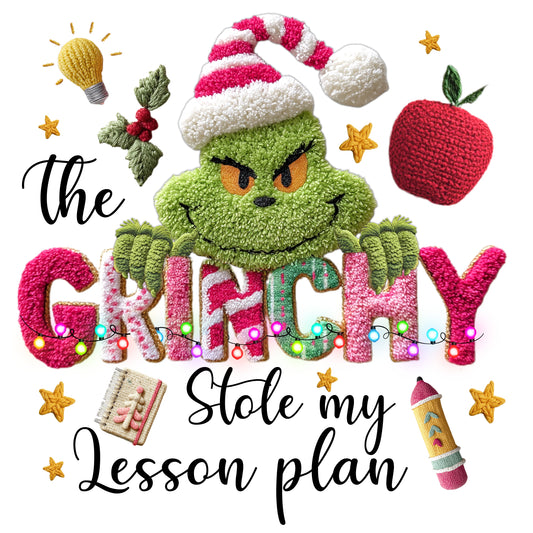 Faux Crochet Grinch Stole my Lesson Plan