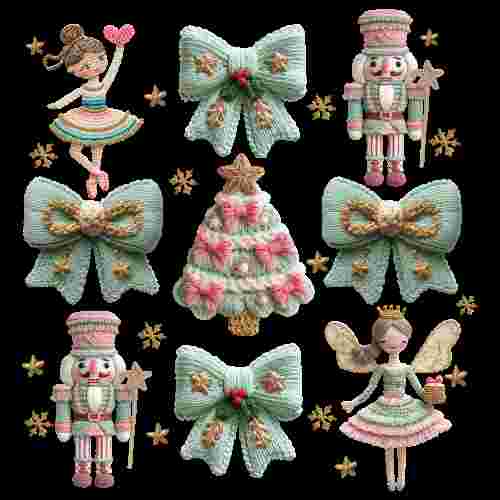 Faux Crochet Nutcracker Things