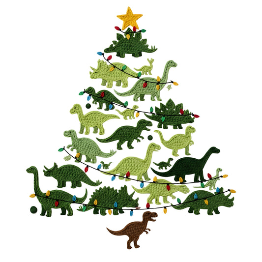 Faux Crochet Dino Tree
