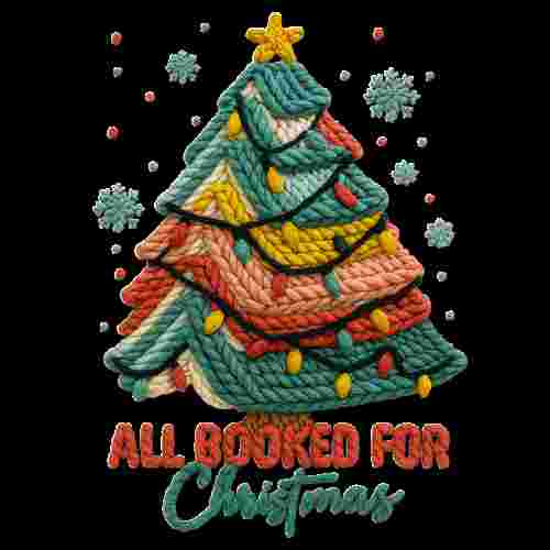 Faux Crochet All Booked For Christmas