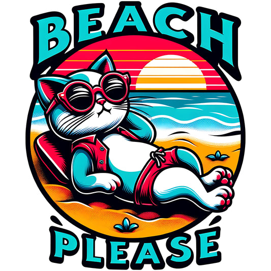 Beach Please Cat