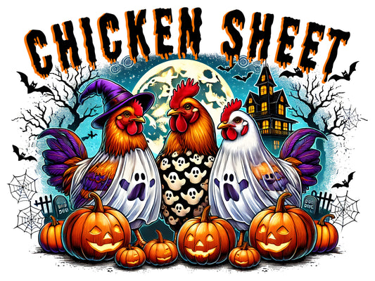 Chicken Halloween Sheet 6