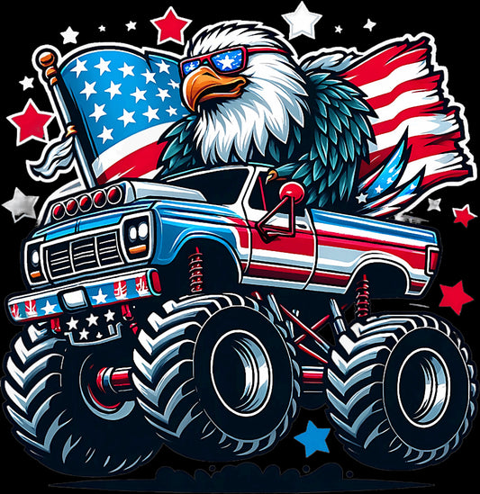 Eagle on Monster Truck