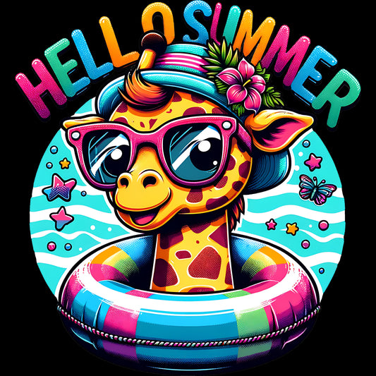 Giraffe Hello Summer