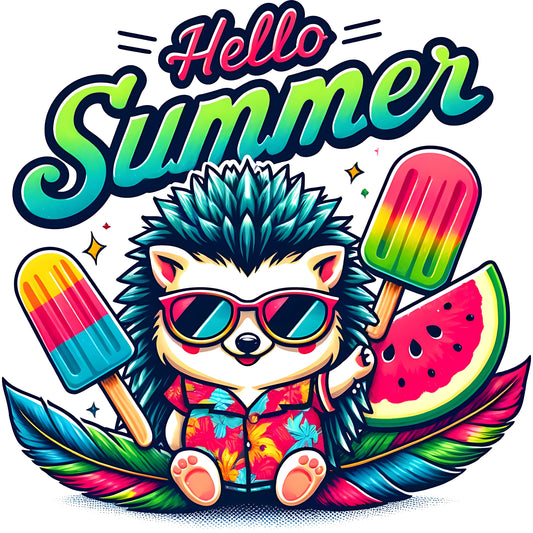 Hedgehog Hello Summer