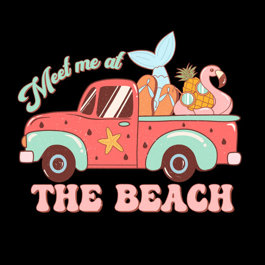 Meet Me at the Beach Pickup Truck