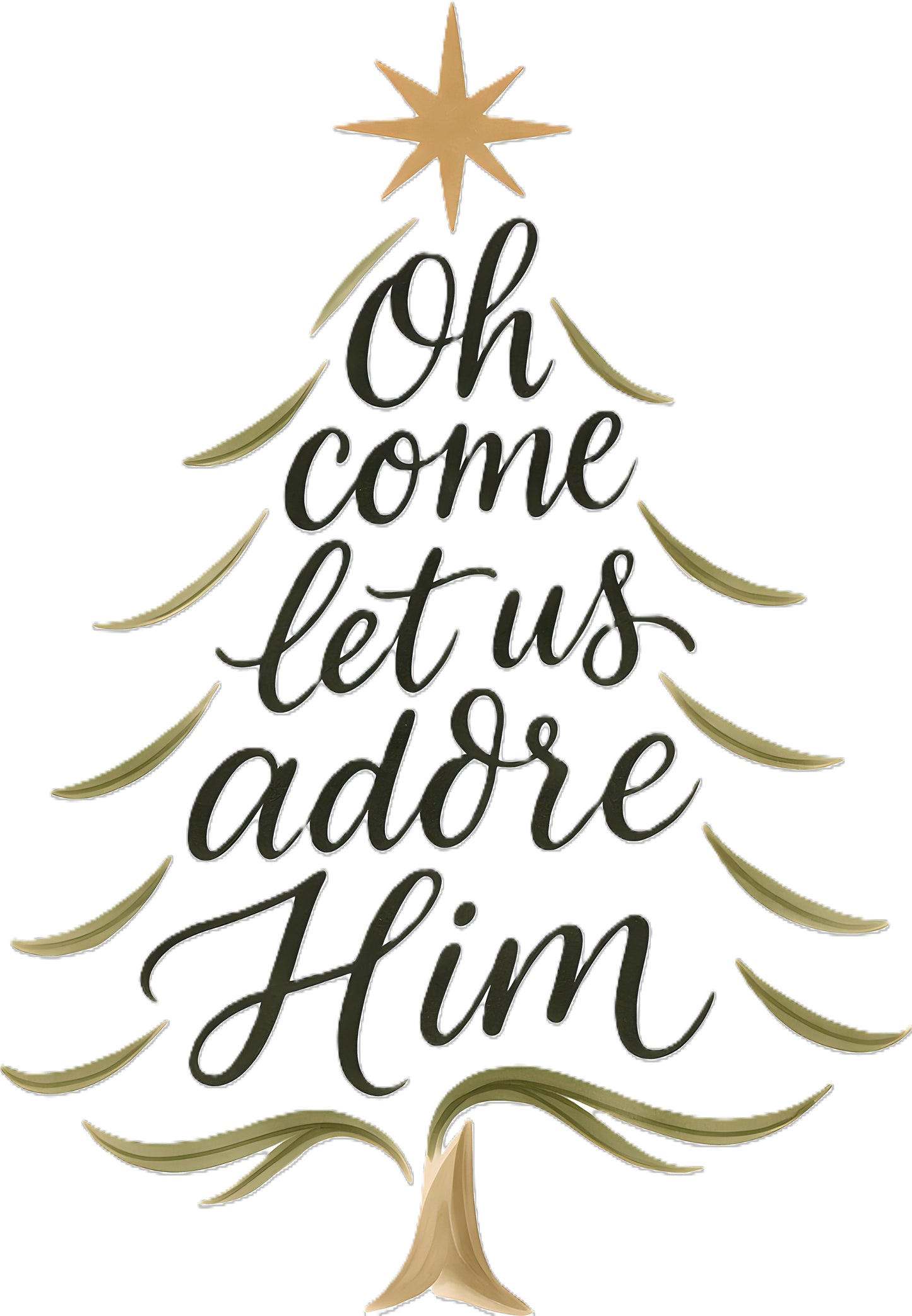 Oh Come Let Us Adore Him Tree