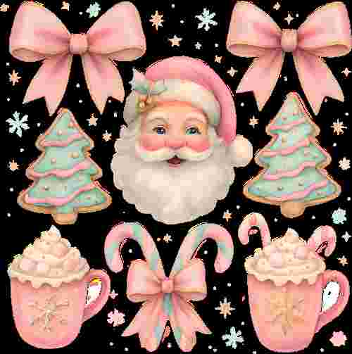 Pink Santa Things