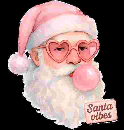Santa Vibes Pink