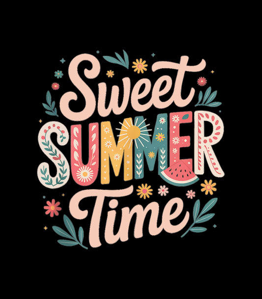 Retro Floral Summer Time