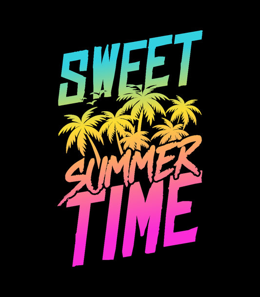 Retro Summer Time Rainbow