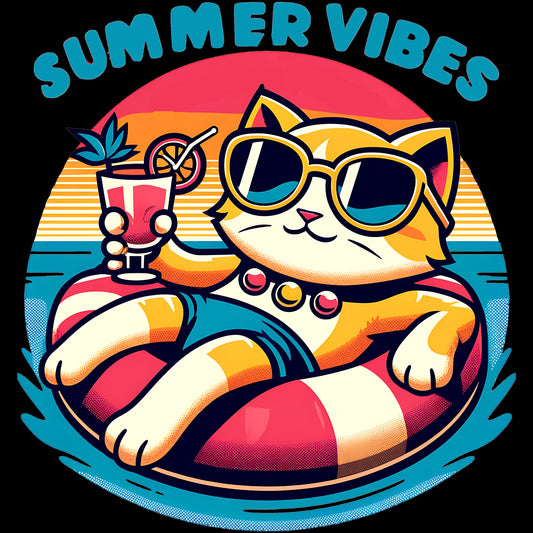 Summer Vibe Orange Cat