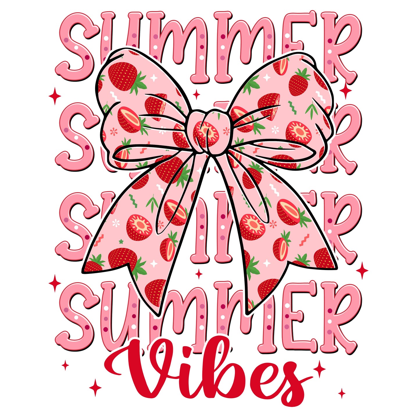 Summer Vibes Strawberry bow