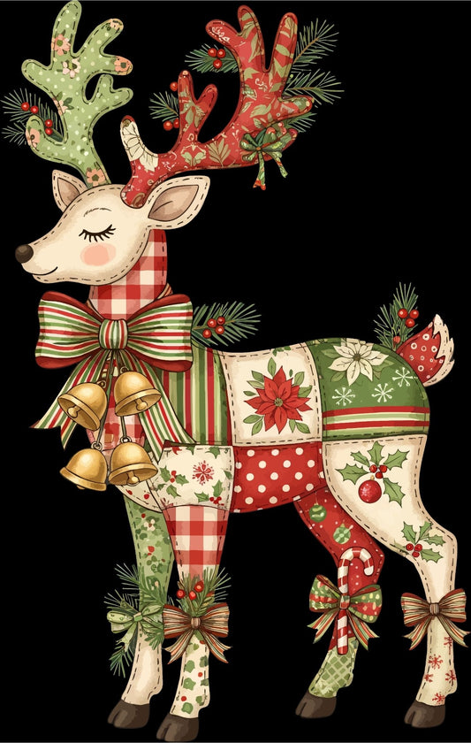 Patch Quilt Reindeer