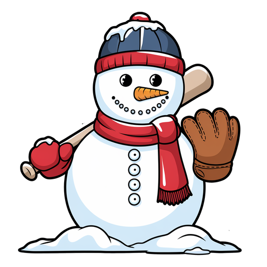 Baseball Snowman 3