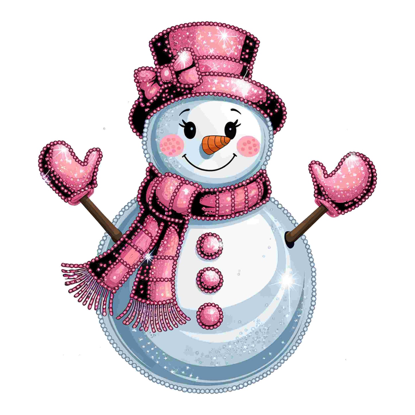 Pink Snowman