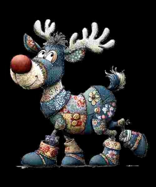 Quilt Moose Sideways 3 - DMDCreations