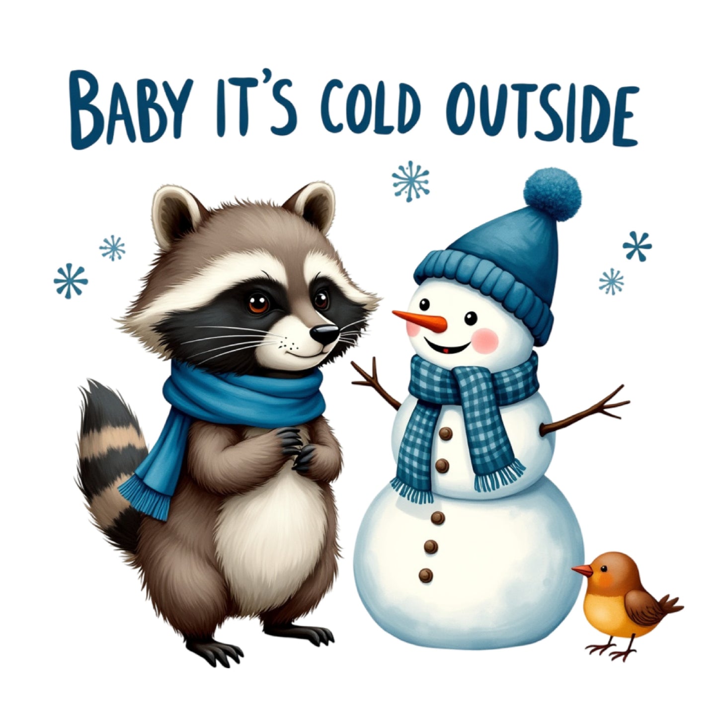 Baby It's Cold Outside raccoon
