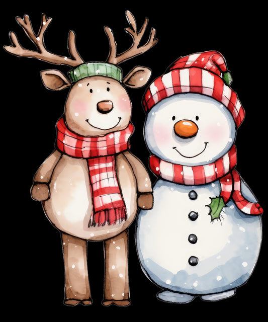 Reindeer and Snowman