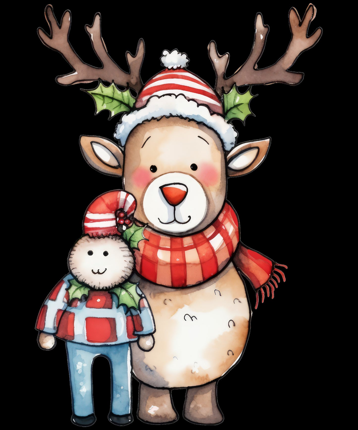 Snowman with Child