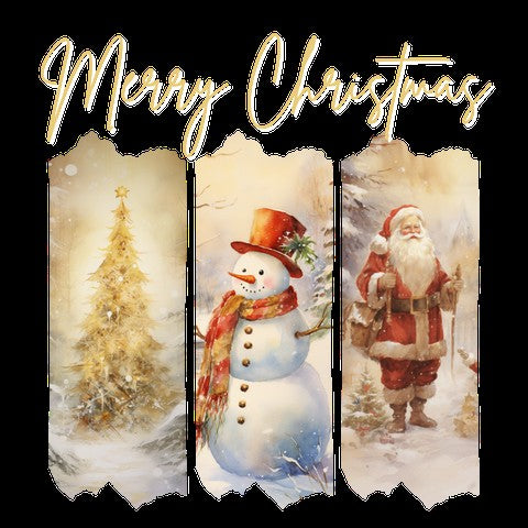 Gold Tone Merry Christmas