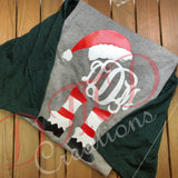 Santa Monogram Shirts, Raglan monogrammed shirt - DMDCreations