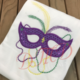 MardI Gras Mask Shirt, Sequin Mask Shirt - DMDCreations