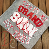 Vinyl That's My Grand Son baseball shirt, Grandparent baseball shirt - DMDCreations