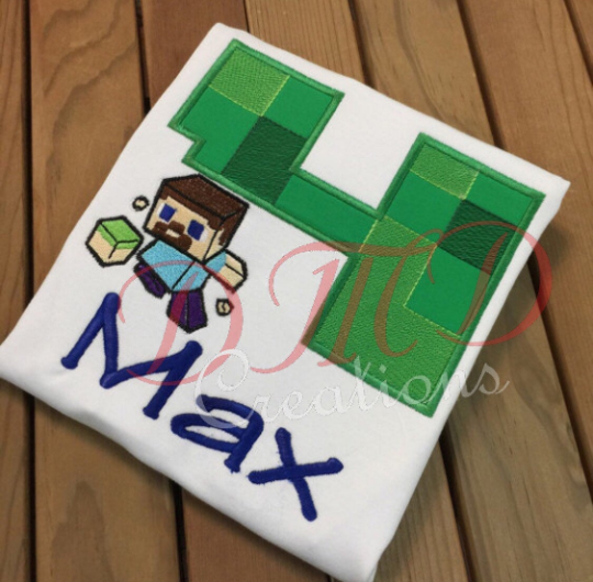 Minecraft Birthday Shirt, Minecraft Shirt - DMDCreations