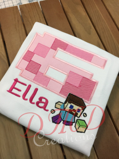 Minecraft Birthday Shirt, Minecraft Shirt - DMDCreations