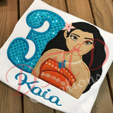 Princess Moana Shirt, Princess Moana Birthday Shirt, Moana Shirt, - DMDCreations