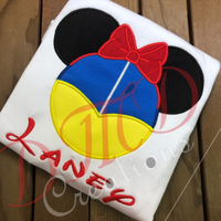 Snow White Minnie Shirt, Snow white mouse head Shirt, - DMDCreations