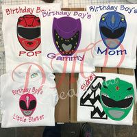 Power Ranger birthday Shirt, Yellow Power Ranger Birthday Shirt - DMDCreations