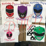 Power Ranger Birthday Shirt, Blue Power Ranger Birthday Shirt - DMDCreations
