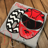 Power Ranger Birthday Shirt, Red Power Ranger Birthday Shirt - DMDCreations