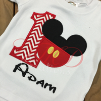 Mickey Mouse Birthday Shirt, Mouse Head Birthday shirt, - DMDCreations