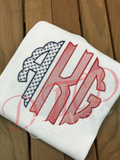 Monogram American Flag Shirt , 4th of July Monogram - DMDCreations