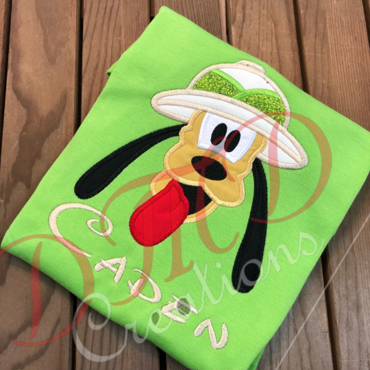 Pluto Shirt, Pluto with Safari Hat shirt, Disney Character Shirt, - DMDCreations