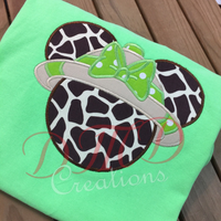 Minnie Mouse Safari Shirt, Minnie Mouse Head Safari Hat Shirt, - DMDCreations