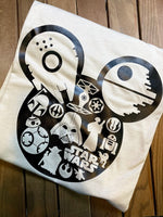 Star Wars Themed shirt , Mouse head Star Wars shirt - DMDCreations