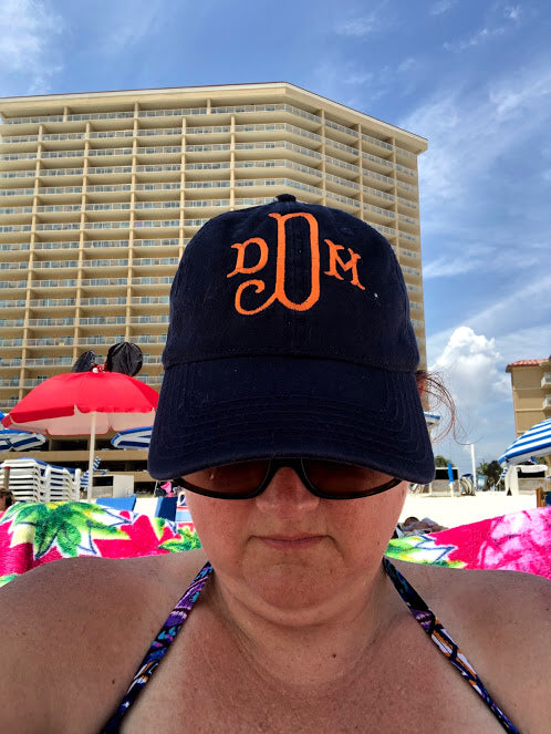 Monogrammed Baseball Cap, Baseball Cap with initials, Personalized Baseball cap - DMDCreations