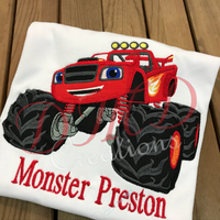 Blaze Monster Truck Shirt, Blaze Birthday Shirt - DMDCreations