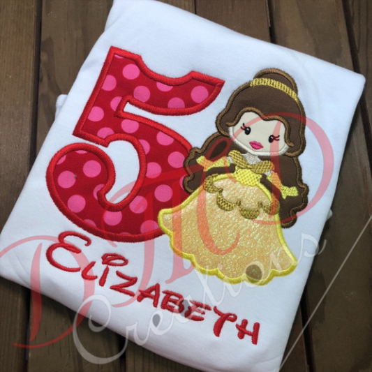 Disney Princesses Shirt, Princess Belle Inspired Shirt, - DMDCreations