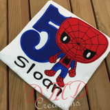 Big Head Spiderman Shirt, Spiderman birthday shirt - DMDCreations