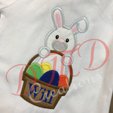 Easter Bunny with Colorful Eggs, Bunny with Easter Basket Shirt - DMDCreations