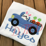 Bunny in Truck Shirt, Bunny in vintage truck shirt - DMDCreations