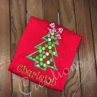 Christmas Tree with bow Shirt,  Christmas Tree Shirt - DMDCreations