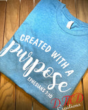 Created With A Purpose Shirt, Ephesians 7:10 Shirt, Faith Shirt, Christian Tees, Religious Clothing - DMDCreations