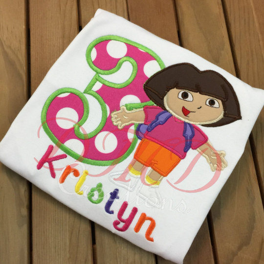 Dora The Explorer Shirt, Dora Explorer Birthday Shirt - DMDCreations