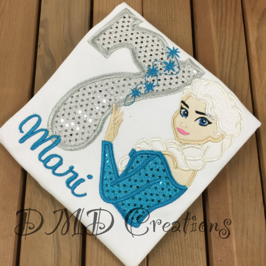 Elsa Shirt, Frozen Birthday Shirt, Elsa T-Shirt, Elsa Birthday Tee - DMDCreations